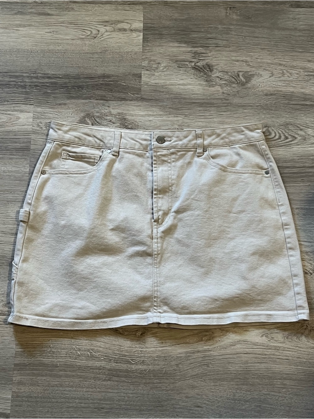 Cream Mini Skirt